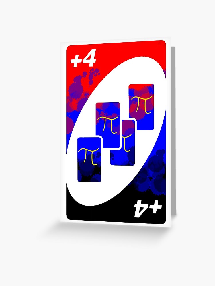 ace pride uno reverse card | Greeting Card