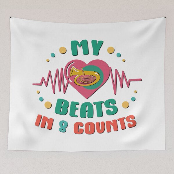 Item preview, My Heart Beats in 8 Counts - Tuba designed and sold by BandMomDesigns.