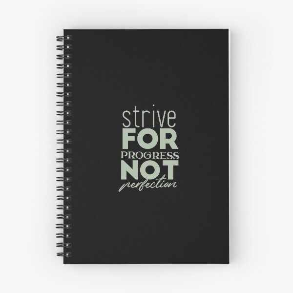 Item preview, strive for progress not perfection Green designed and sold by Minimalist Quotes and Sayings.