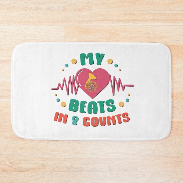 Item preview, My Heart Beats in 8 Counts - French Horn designed and sold by BandMomDesigns.