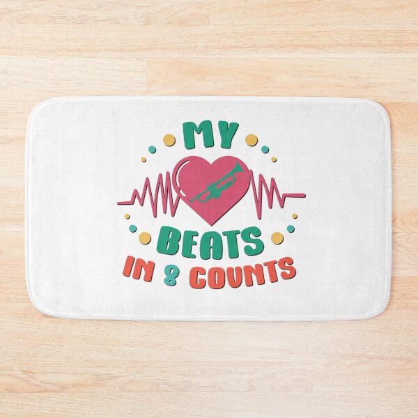 Item preview, My Heart Beats in 8 Counts - Trumpet designed and sold by BandMomDesigns.