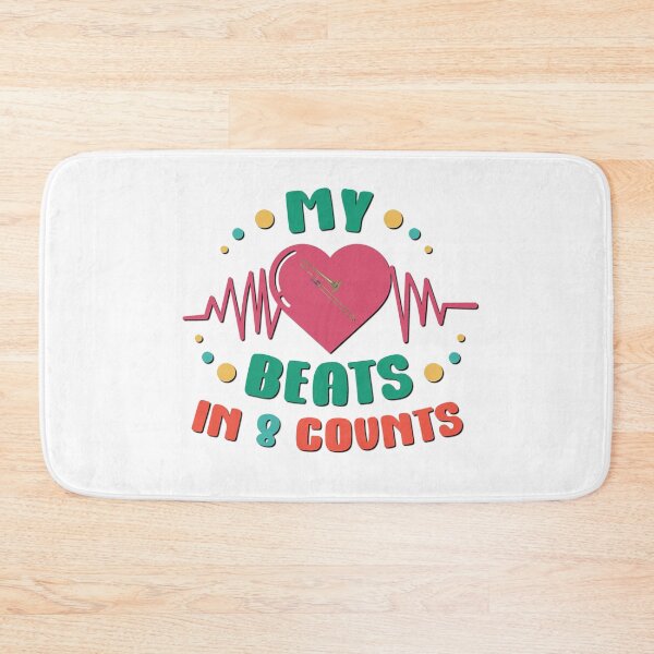 Item preview, Copy of My Heart Beats in 8 Counts - Trombone designed and sold by BandMomDesigns.
