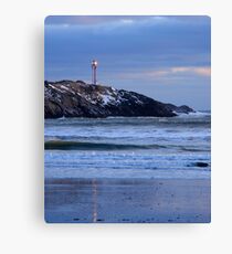 Cape Forchu Lighthouse in a Blue Mood 2 Canvas Print