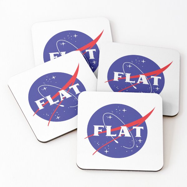 Item preview, Funny Flat Earth Nasa Logo Parody designed and sold by ELKaito.