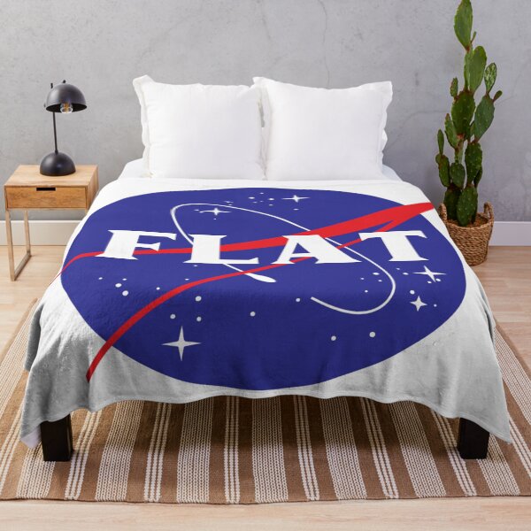 Item preview, Funny Flat Earth Nasa Logo Parody designed and sold by ELKaito.