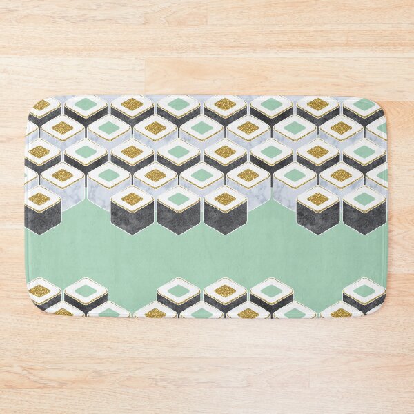 Item preview, Luxurious hexagon sushi green designed and sold by SelmaCardoso.