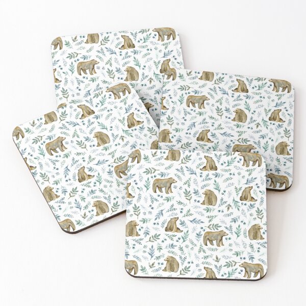 Item preview, Cute bears. White pattern designed and sold by JuliaBadeeva.