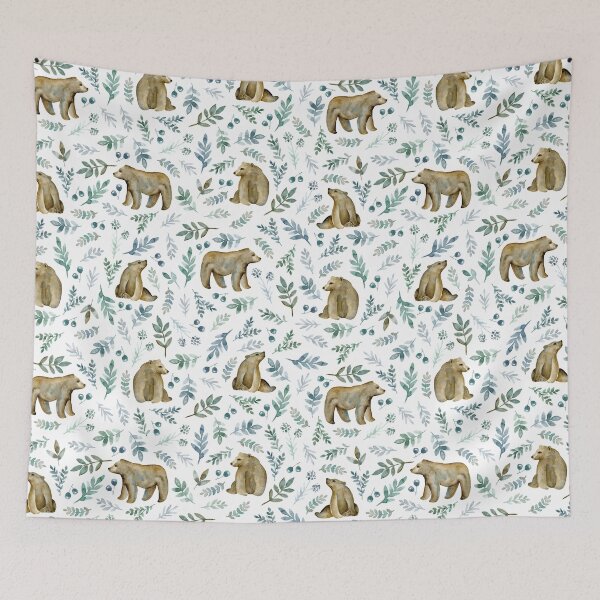 Item preview, Cute bears. White pattern designed and sold by JuliaBadeeva.