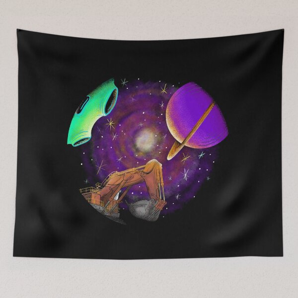 Item preview, Excavator on the galaxy designed and sold by damnoverload.