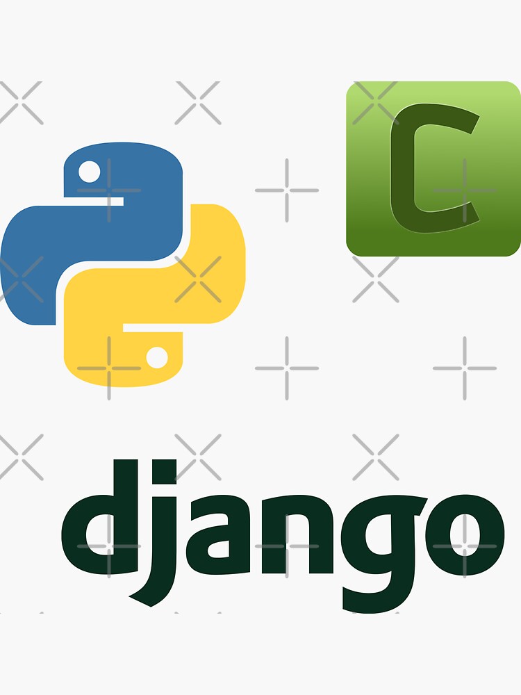 "django python celery set" Sticker by yourgeekside Redbubble