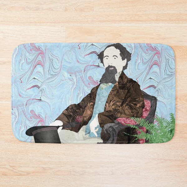 Item preview, Charles Dickens in Marbled Bookbinding Paper designed and sold by MarbleCloud.
