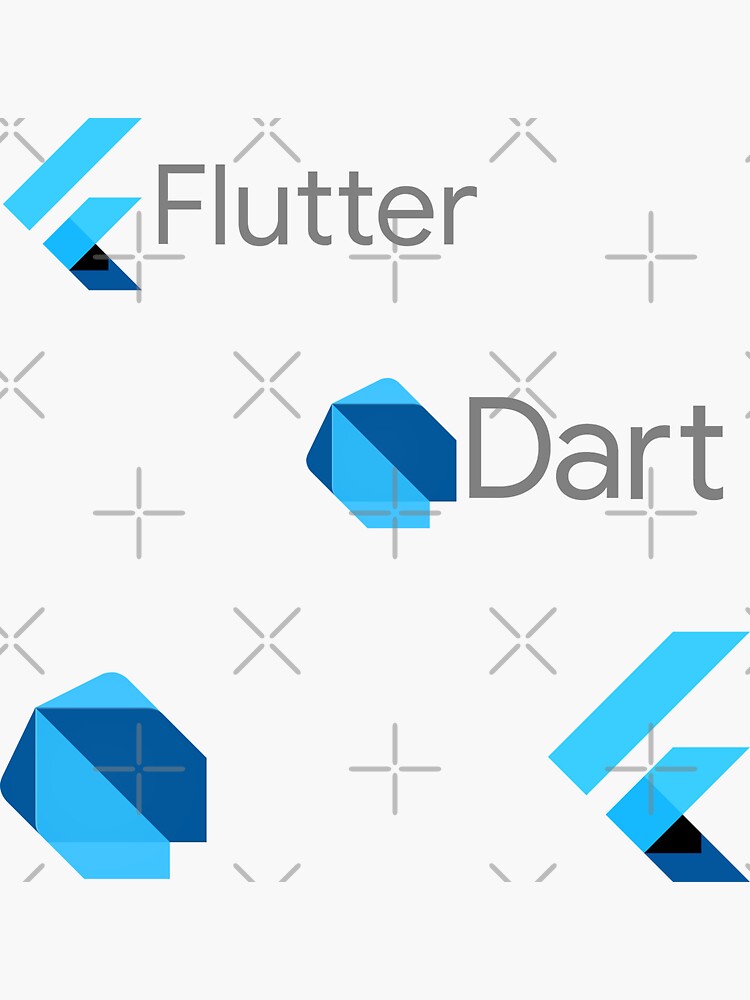 Thumbnail 3 of 3, Sticker, flutter dart set designed and sold by yourgeekside.