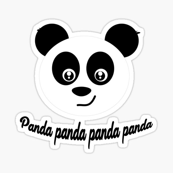 Panda Face Stickers Redbubble - kawaii panda necklace roblox