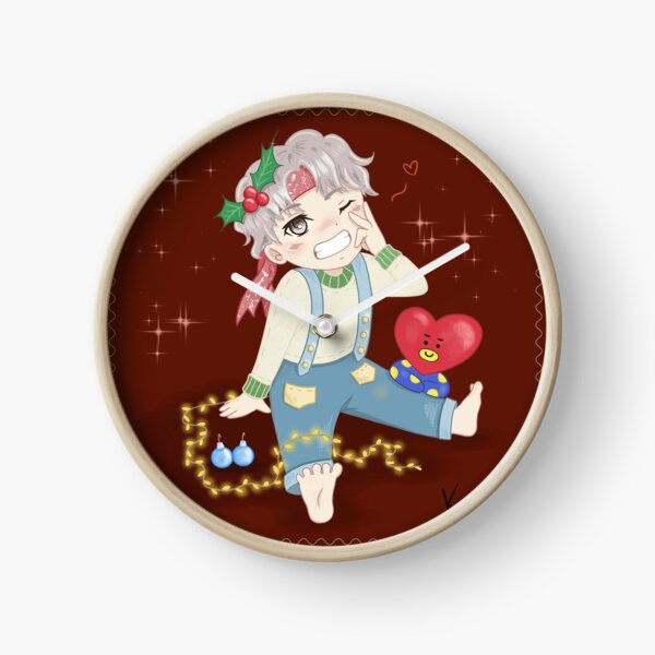BTS Christmas (V) Clock