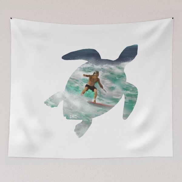 Item preview, Sea Turtle Surfer Silhouette designed and sold by DSC Arts.