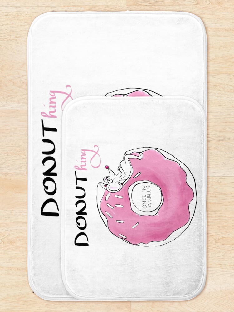 Alternate view of Donuthing once in a while Bath Mat