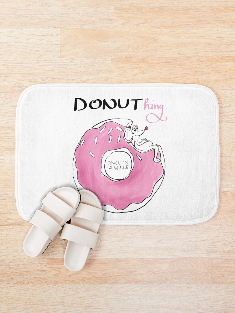 Alternate view of Donuthing once in a while Bath Mat