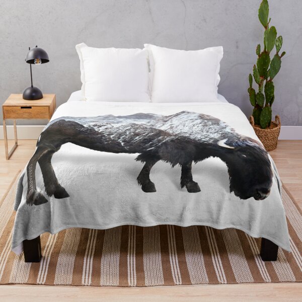 Item preview, Dramabite Bison Buffalo Double Exposure Surreal Wildlife Native Animal designed and sold by dramabite.