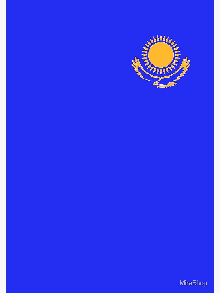 Kazakhstan Flag / Symbol art Spiral Notebook for Sale by MiraShop