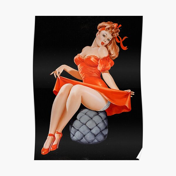 Vintage P Driben Artwork Wall art Wink 40/'s Pin Up Poster Reproduction