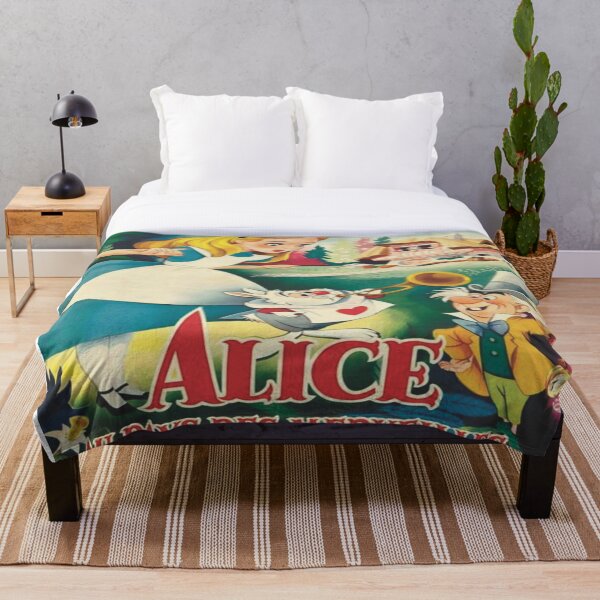 Poster Vintage Alice Throw Blanket