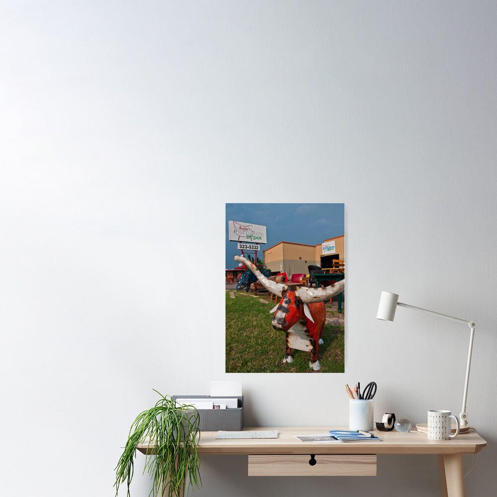 Introducing Austin Furniture Depot Poster By Roschetzky Redbubble
