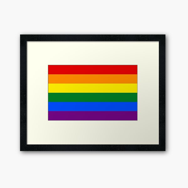 Rainbow Flag Gifts & Products Framed Art Print