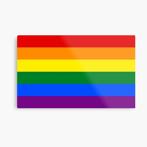 Regalos y productos de Rainbow Flag Lámina metálica