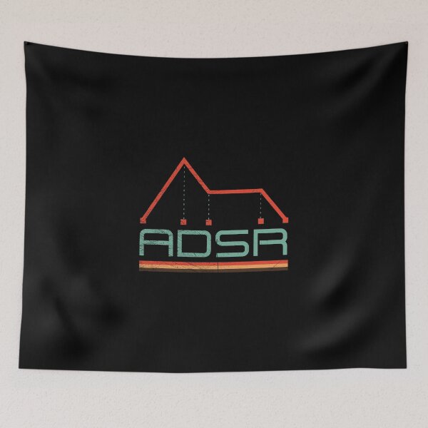 Item preview, Synthesizer Envelope - ADSR Nerd Analog Retro design designed and sold by A-Fashion.