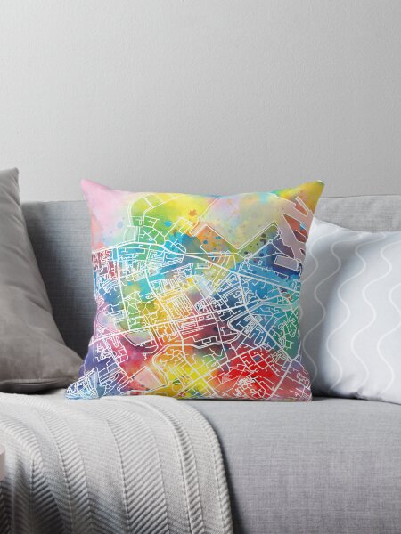 Edinburgh Map Pillow - Scotland good Map Pillow 18x18