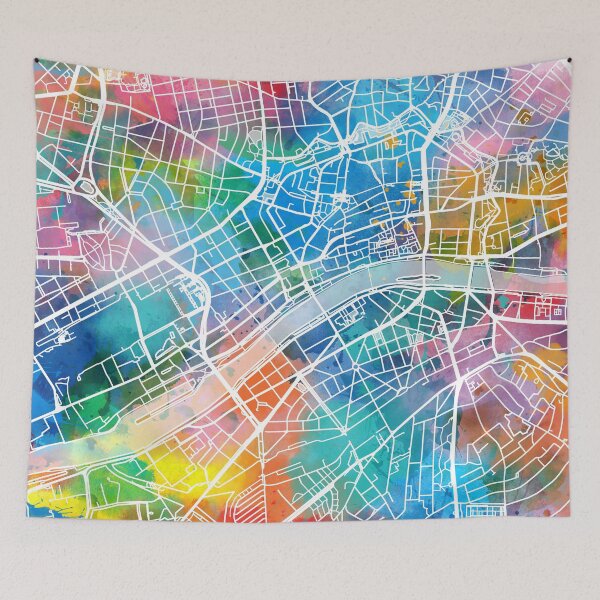 Item preview, frankfurt map designed and sold by BekimART2.