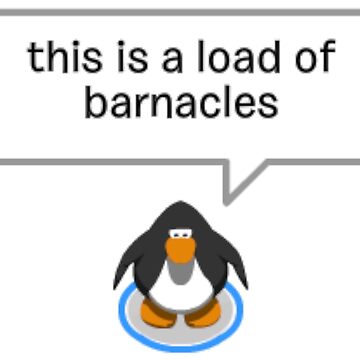 This Is A Load Of ~ Barnacles ~ Hoodie Long Sleeve Penguin Meme