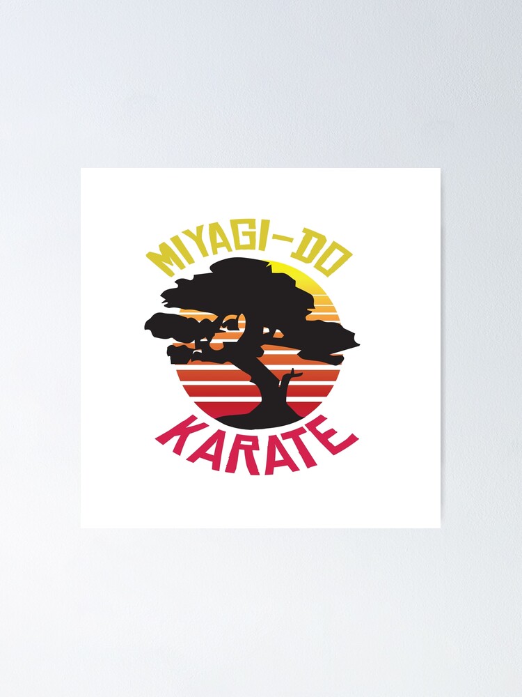"Miyagi Do Silhouette Bonsai - Retro" Poster for Sale by KidClutch ...