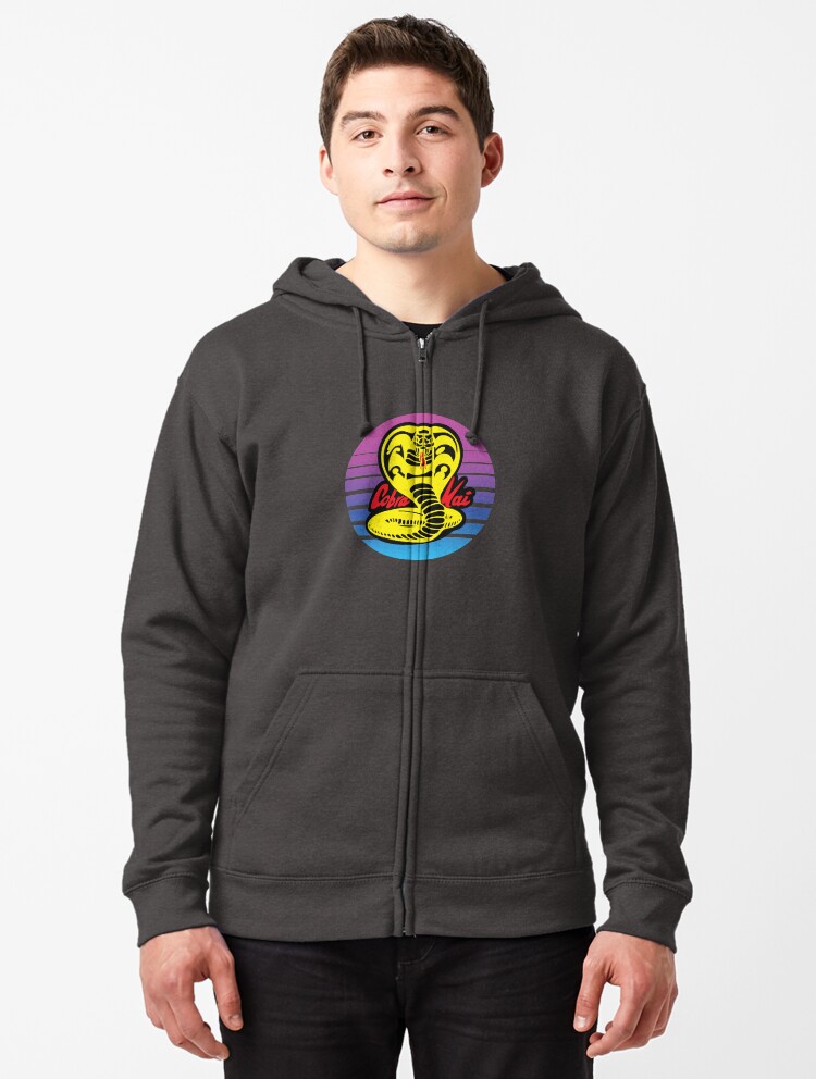 cobra kai zip hoodie