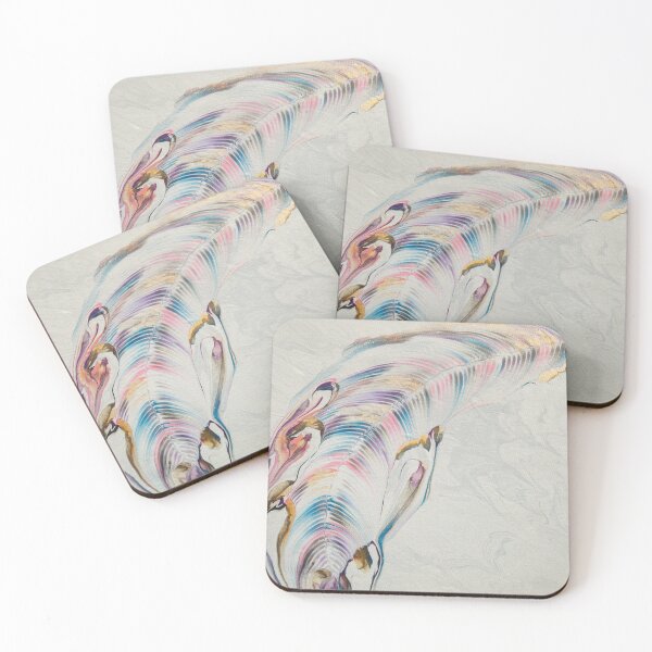 Item preview, Feather 1 — acrylic pour chain pull designed and sold by Sue Kearney.
