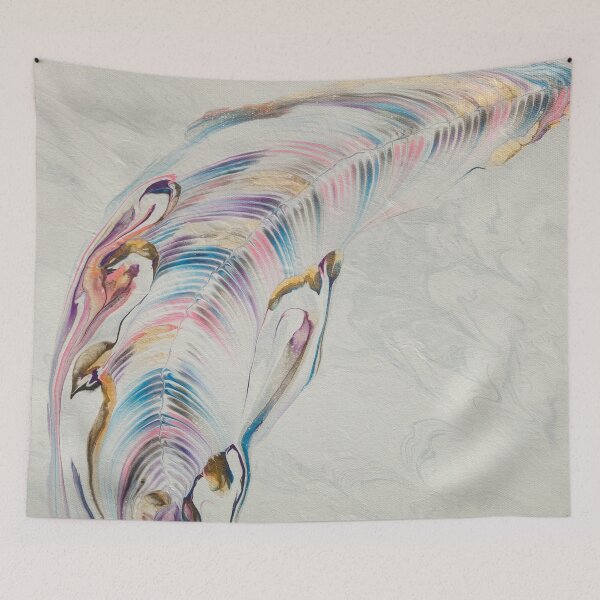 Item preview, Feather 1 — acrylic pour chain pull designed and sold by Sue Kearney.