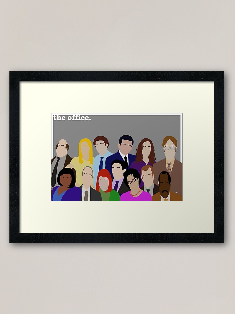 The Office Minimalist Squad Poster Wall Decor Tv Show Art Print Television Poster Framed Art Print By Tytybydesign Redbubble