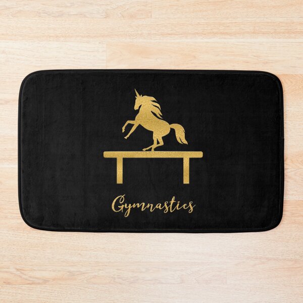 Item preview, Gold Gymnastics Unicorn on Beam designed and sold by aprincessinsp.