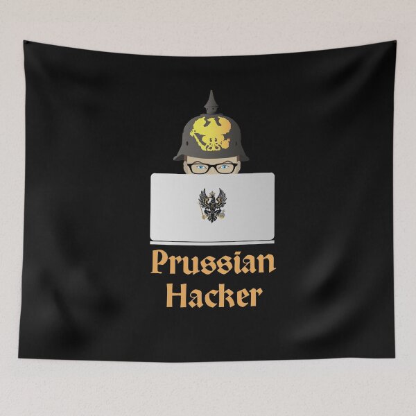Item preview, Prussian Russian Hacker Pun designed and sold by NorseTech.