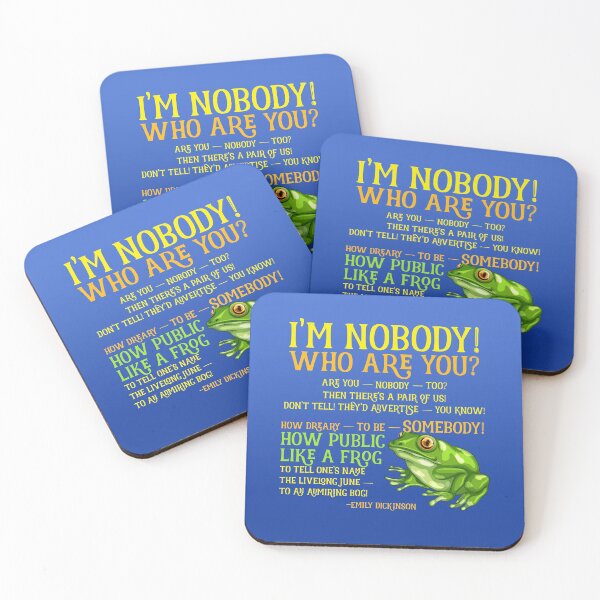 Item preview, Emily Dickinson I'm Nobody Poem designed and sold by Ginny Gaura.
