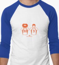 303 (Solid Orange) Baseball ¾ Sleeve T-Shirt