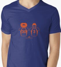 303 (Solid Orange) V-Neck T-Shirt