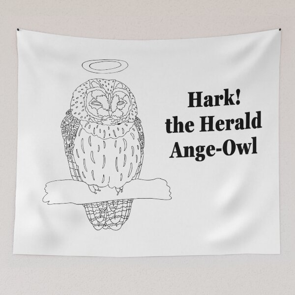 Item preview, Hark! the Herald Ange-Owl designed and sold by nolessjess.