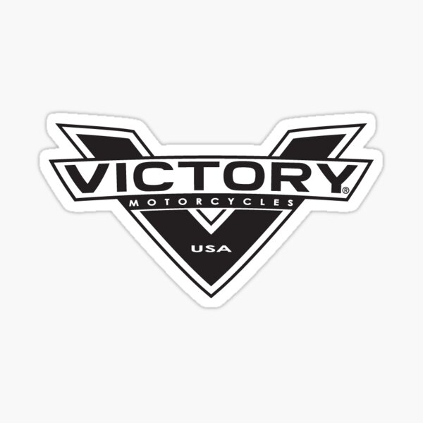 20" x 40" BLUE VICTORY MOTORCYCLES USA DIE CUT DECAL 