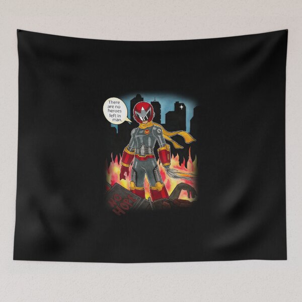 Item preview, Prototype Man Robot in a Burning City Protoman No Heroes Edition designed and sold by PyromaniacJoe.