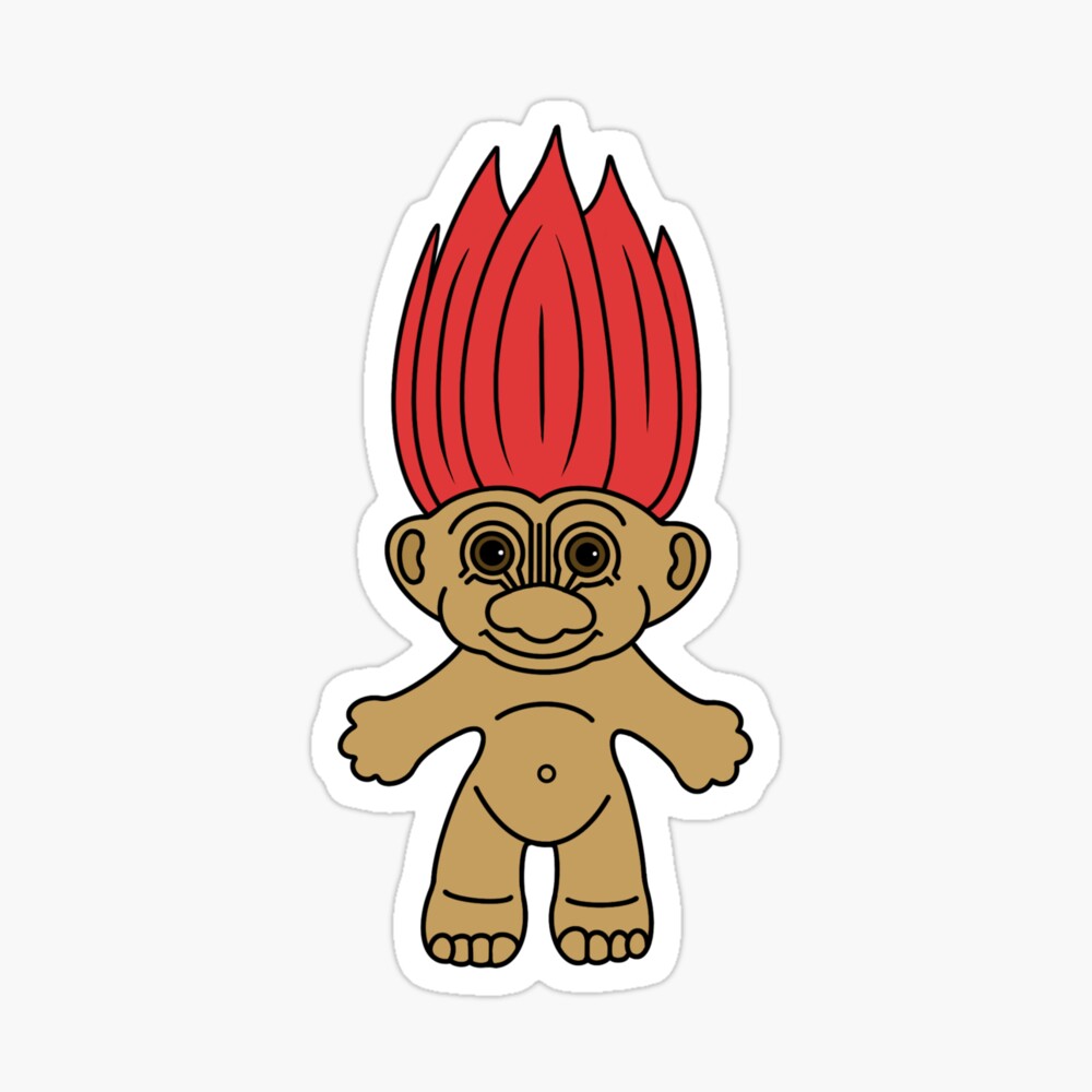 Red hair troll doll" Art Board for Sale by hanameda | Redbubble