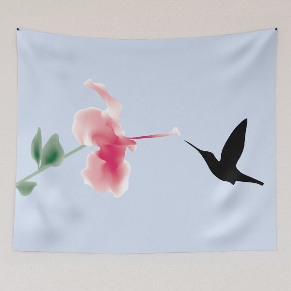 Item preview, Flower and Hummingbird  designed and sold by ArtistbyDusk.
