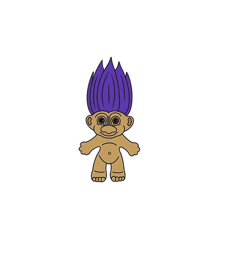 purple hair troll