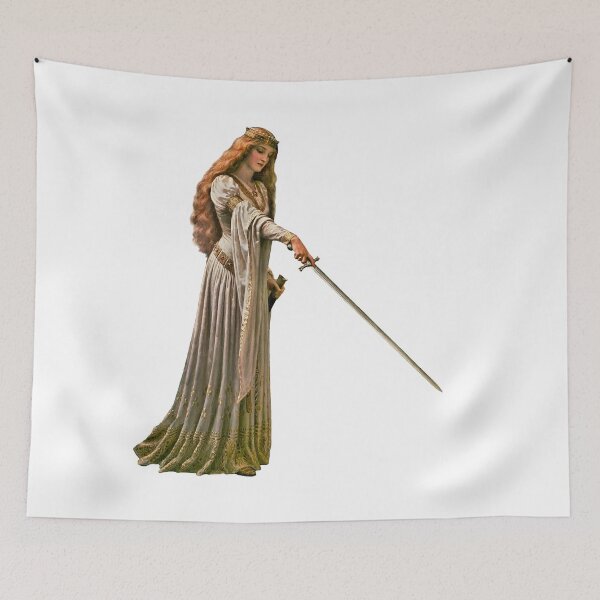 Item preview, Medieval/Fantasy Princess with Sword designed and sold by emovendo.