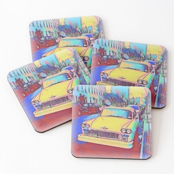 Item preview, Retro Taxi in the City designed and sold by bipolarvirgoart.
